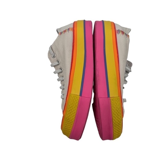 Converse Chuck Taylor All Star Platform Rainbow Sneakers Size 7 Women's - Picture 7 of 9